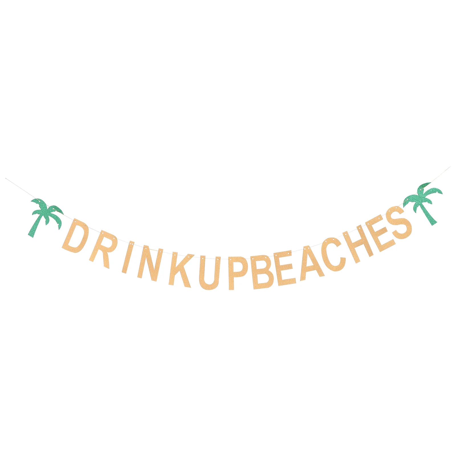 

1Pc Drink Beaches Banner Beach Party Decoration Tree Garland