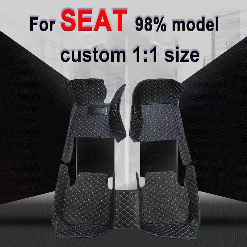 

Коврики автомобильные под заказ для SEAT Ateca ibiza Toledo Leon ST CUPRA Alhambra Exeo Altea 2006-2018 2017 2016, автомобильные аксессуары