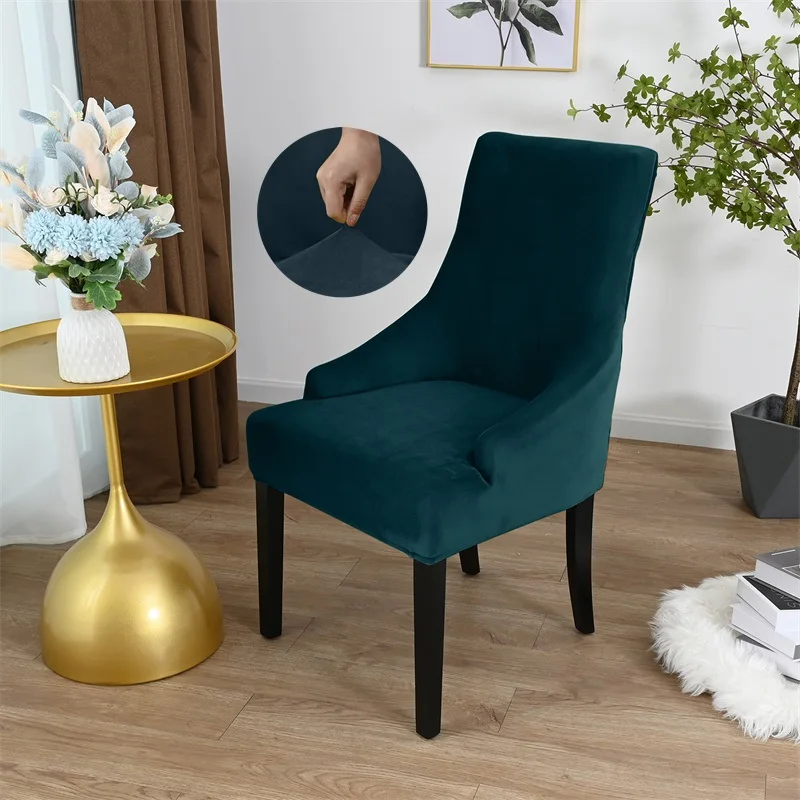 

Nordic Sloping Chair Cover High Back Armchair Cover Stretch Washable Dining Chair Covers Seat Slipcover for Office Hotel Home