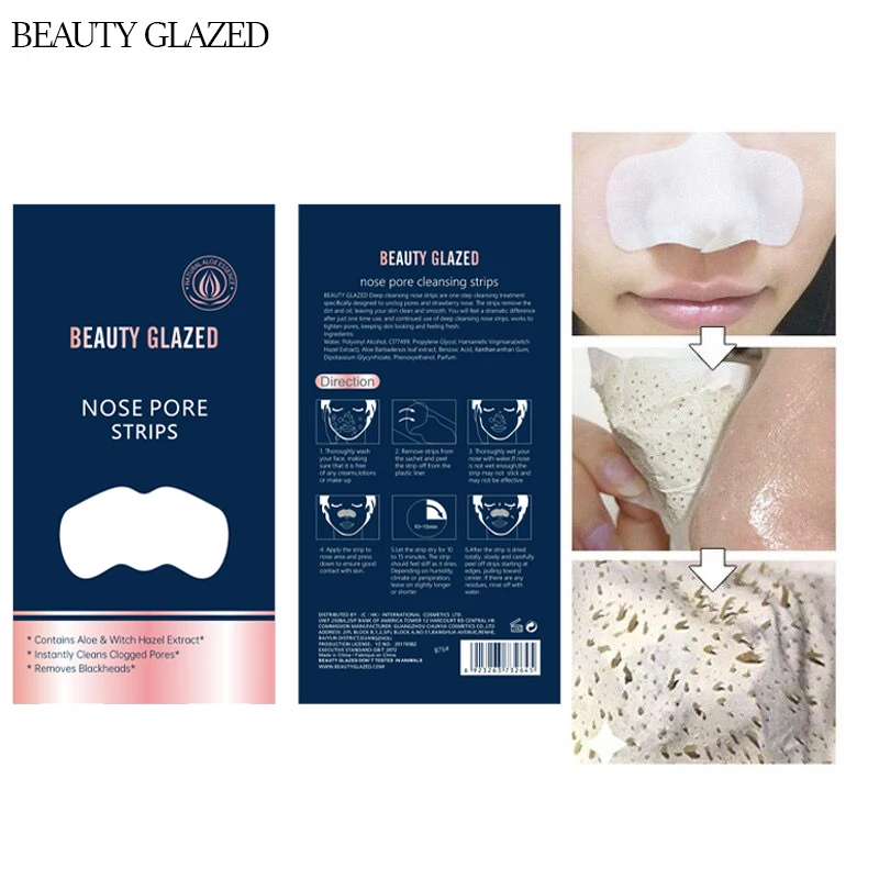 

Cleaning Blackhead Nose Mask soften removal blackhead acne,shrink cleaned pores and balance water oil,keep skin smooth delicate