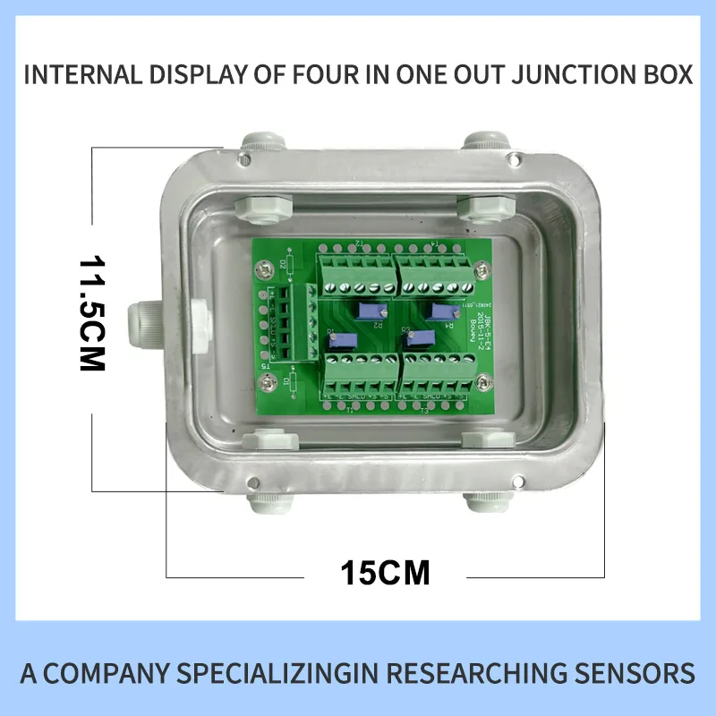 

Многоканальная водонепроницаемая распределительная коробка из нержавеющей стали IP67 4/6/8/10, весы, тензодатчик, 4/6/8/10 вход и 1 выход