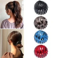 new fashion women bun hair claw horsetail buckle hair clip bird nest expanding hair accessories female ponytail hair accessories