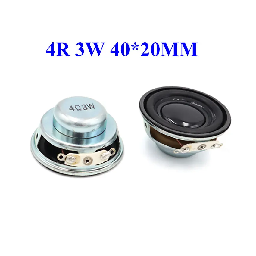 

2PCS Speaker Horn 3W 4R Diameter 4CM 20CM 40*20MM Mini Amplifier Rubber Gasket Loudspeaker Trumpet