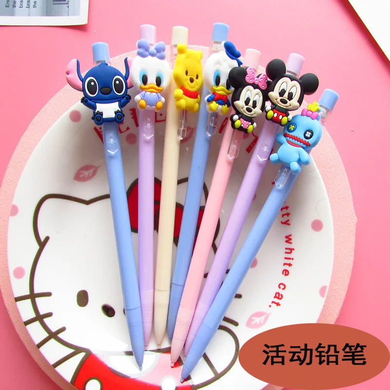 

Disney Cartoon Donald Duck Stacey Macarone Color Student Activity Pencil Save Pencil Stationery Pen 0.5mm Press The Pencil