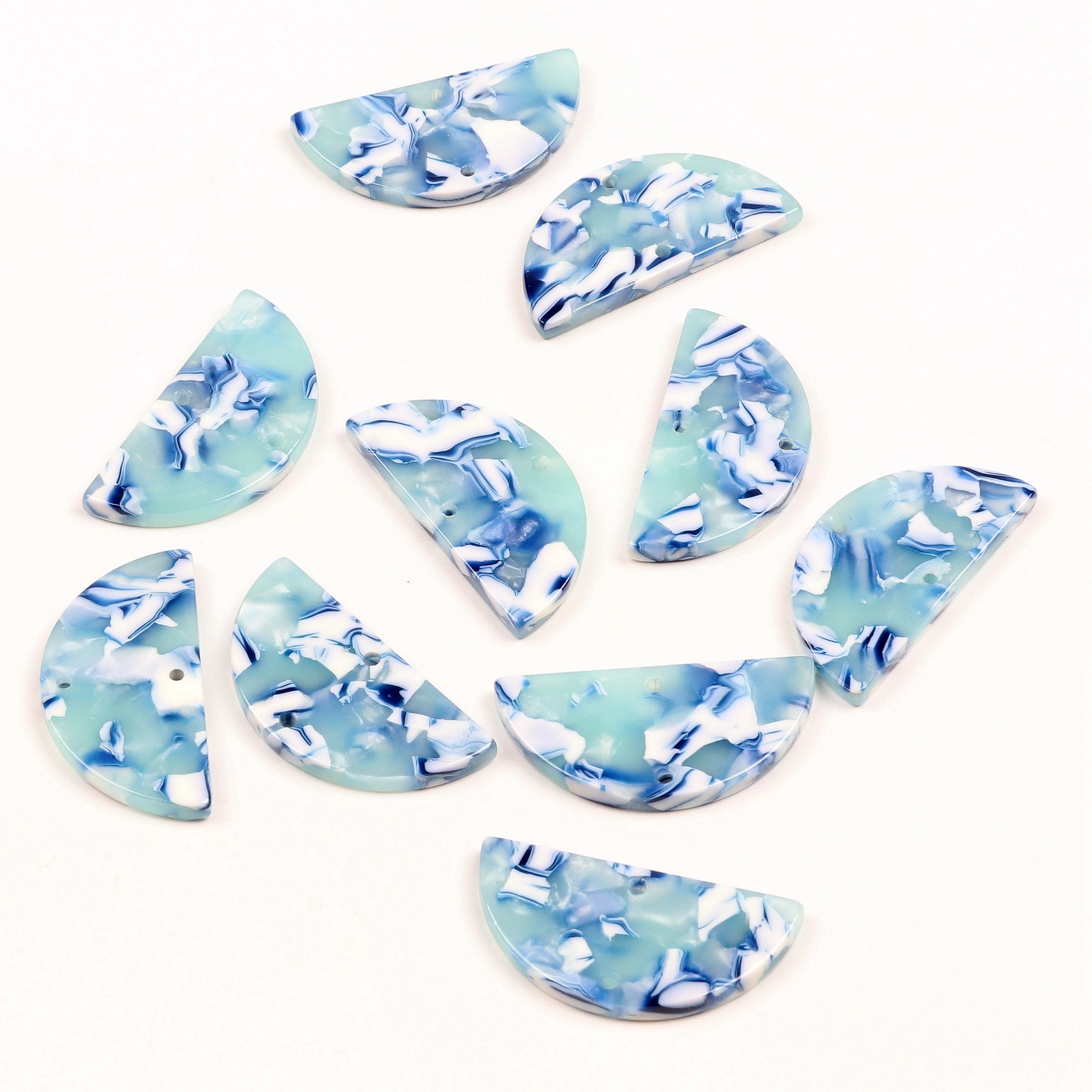 Черепаховая раковина акриловые бусины из ацетата полуподвески с леопардом