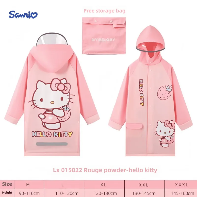 Детский плащ и резиновые сапоги Sanrio Hello Kitty милый Куроми соединенный школьной