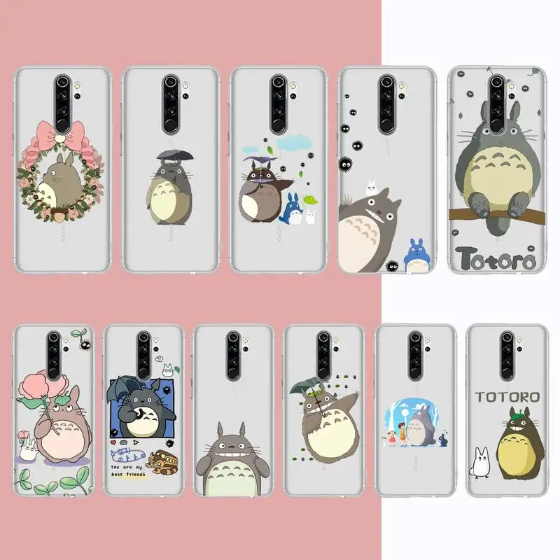 

Cartoon Totoro Phone Case for Samsung A12 21 30 31 51 52 70 71 for Redmi8 9 10 for Honor10 70 50 Clear Case