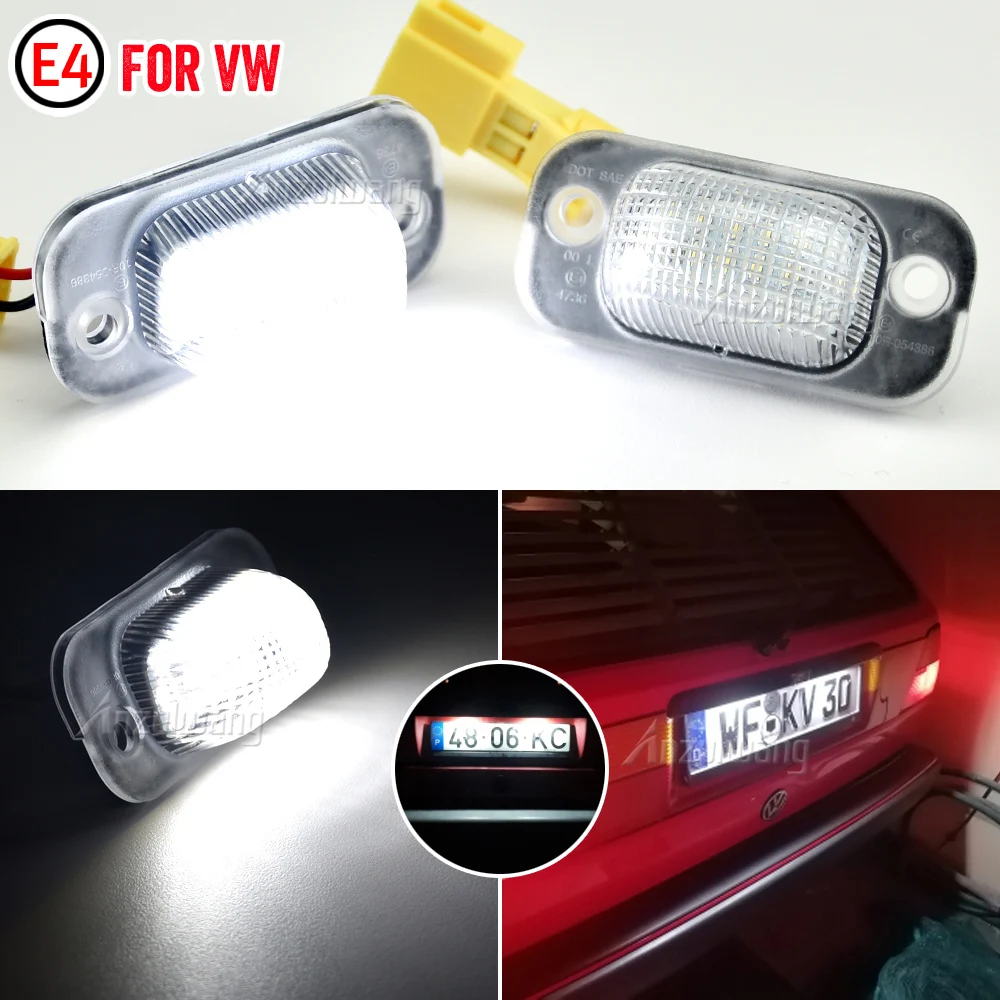 

2 шт. для сиденья светодиодов o I 1 Mk1 для VW Golf II 2 Mk2 Jetta II 2 Mk2, светодиодная подсветка номерного знака, автомобильные аксессуары