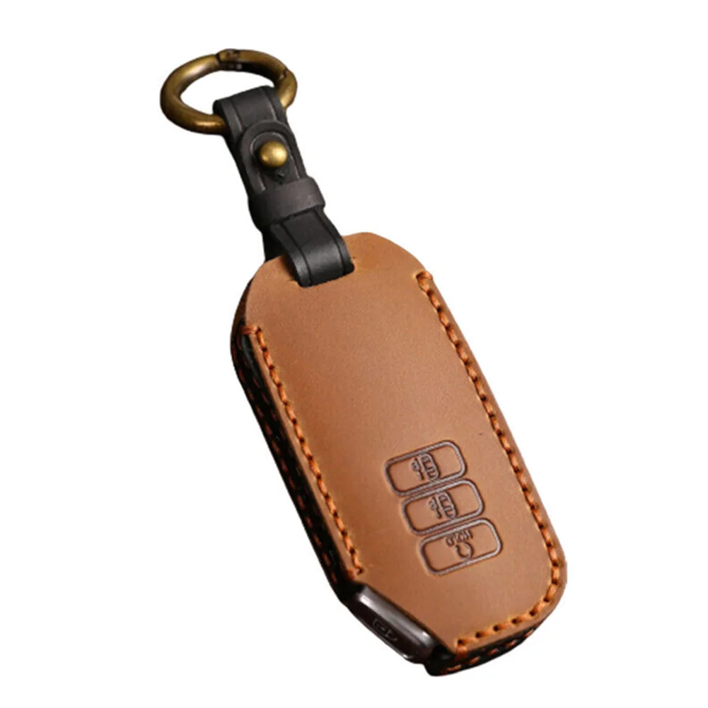 

Brand New Durable High Grade High Quality Practical To Use Leather Remote 7 Keys 2022 Car Key Cover Correct Connector