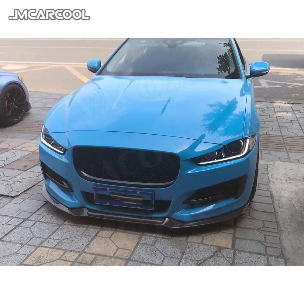 Передний спойлер из углеродного волокна для Jaguar XE XF XEL XFL Sedan 4-дверный 2015-2018