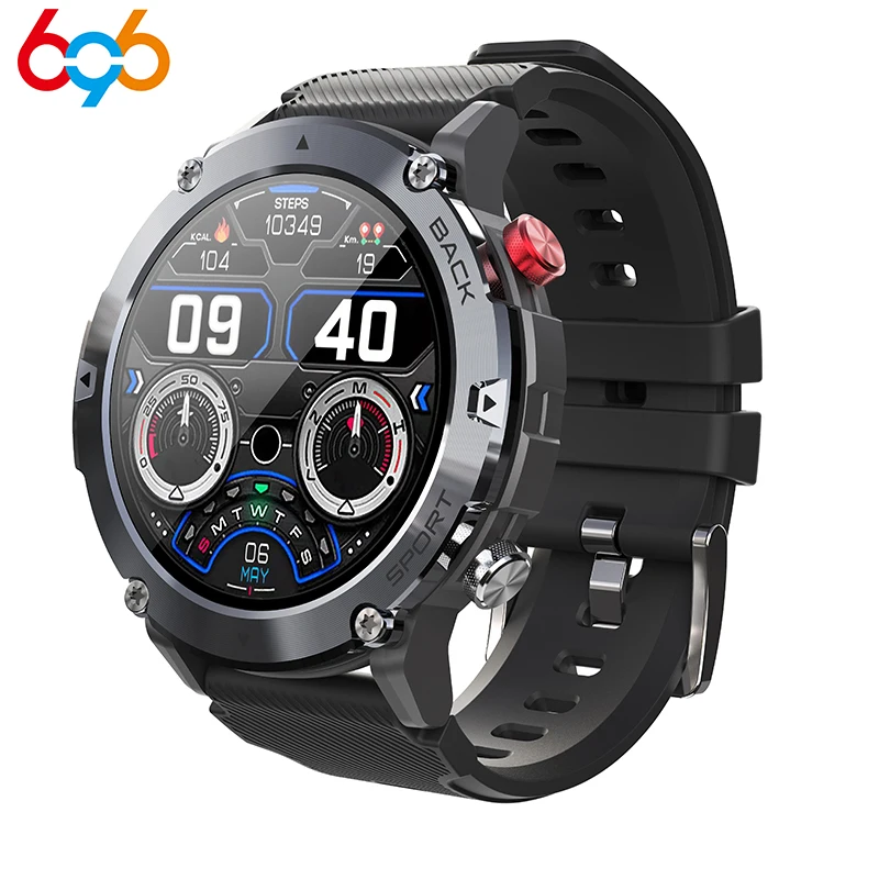 

Smart Watch Men Blue Tooth Call Smartwatch 2022 IP68 Waterproof Health Monitoring 360 HD 15 Days Standby Watch For Men C21