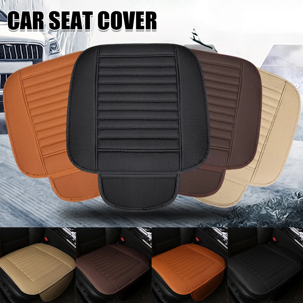 

Universal Car Seat Cushion PU Leather Seat Cushion Anti-Slip Front Rear Seat Pad Protector Breathable Auto Interior Accessories