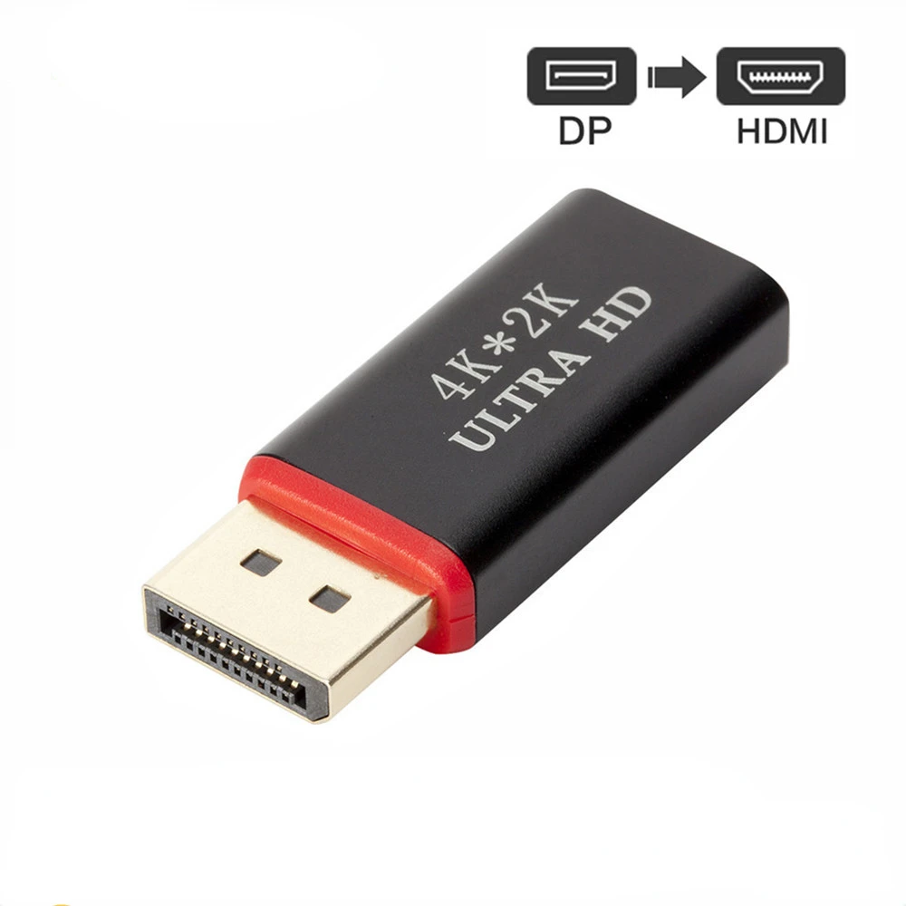 

DP To HDMI-compatible Adapter 4k * 2K DisplayPort Thunderbolt Plug Port Mini Converter Ultra HD for Laptop Projector TV Computer