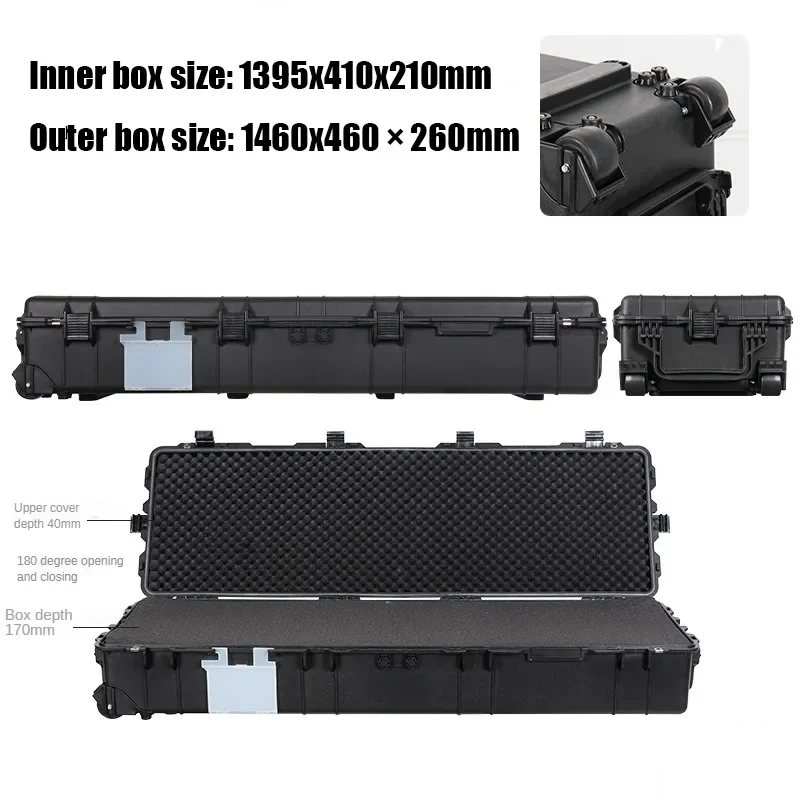 

Многофункциональный противоударный инструмент, вместительная упаковочная коробка для оборудования, фотосъемки, водонепроницаемые безопасные коробки для хранения