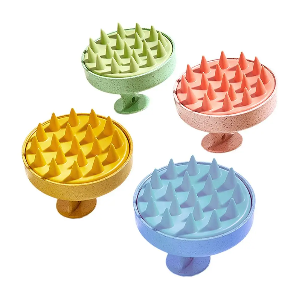 

Therapy Health Care Tool Wet and Dry Spa Shampoo Brush Head Body Massager Scalp Massage Brush Silicone Shower Brush