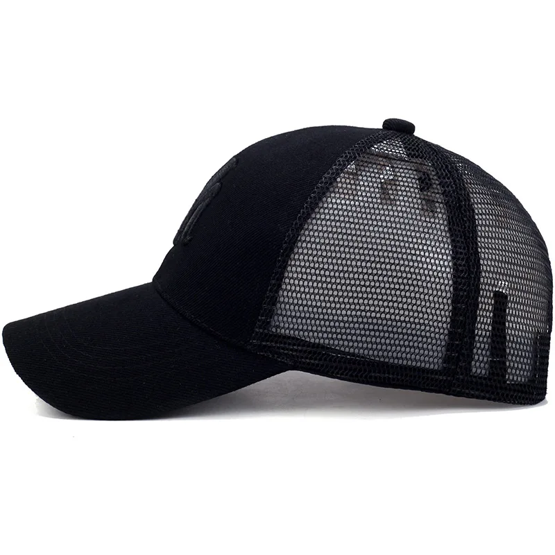 Solid Color Hat Summer Outdoor Sports Men's Baseball Cap Sun Hat Fashion Peaked Cap Ladies Breathable Sunscreen Mesh Cap