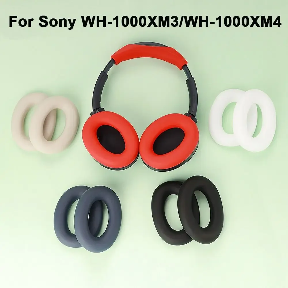 Фото Сменные Силиконовые амбушюры, наволочки для наушников Sony WH-1000XM3 4, наушники, амбушюры, защитный чехол №5