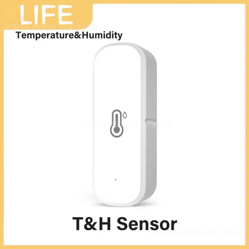 

Датчик температуры и влажности на батарейках, смарт-датчик влажности и температуры Tuya Zigbee с дистанционным управлением через приложение, Wi-Fi