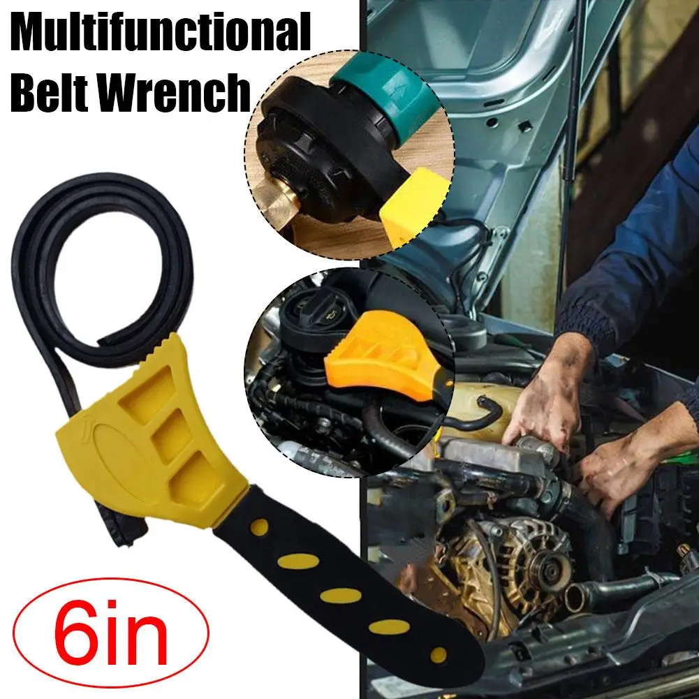 

Multifunctional Belt Wrench Adjustable Rubber Strap Opener Oil Wrench Wrench Jar Pipe Tool Filter Cartridge Disassembly Wre R0T7