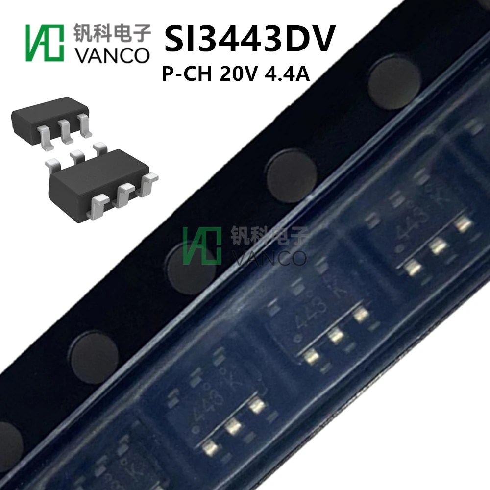 

Комплект из 20 шт. SI3443DV 3443 I3443 MOSFET P-CH 20V 4.4A