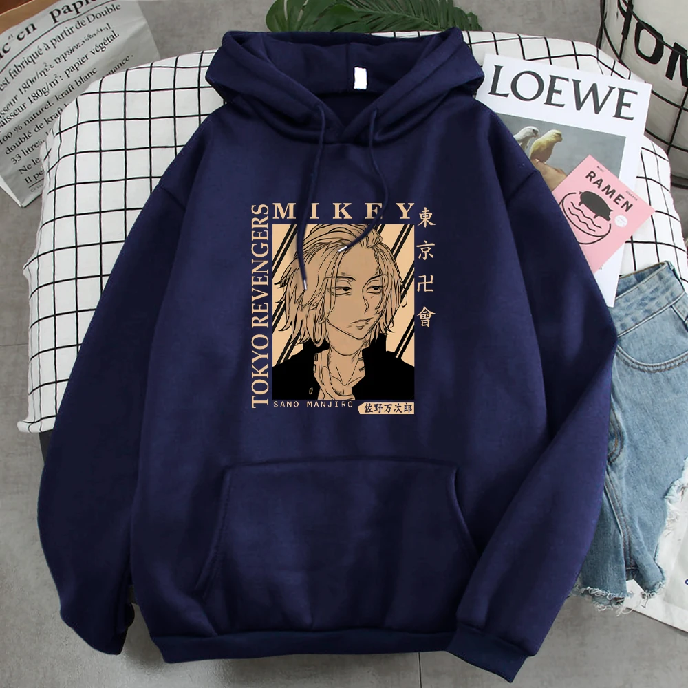 

Толстовка мужская оверсайз с японским Аниме Мстители Токио, Модный пуловер в стиле Харадзюку, брендовая одежда в стиле рок, Mikey