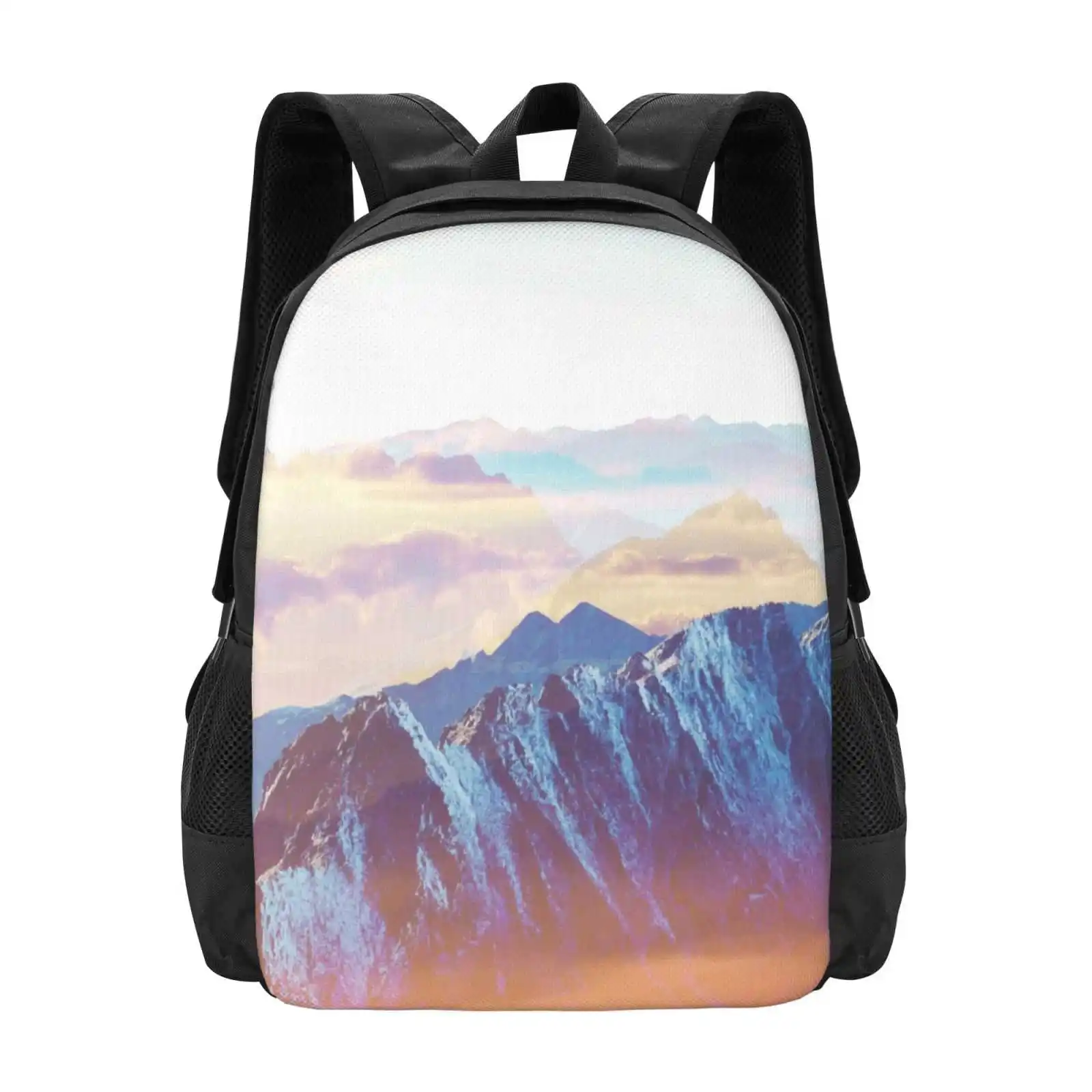 

Sunshine Glory #Lifestyle School Bags Travel Laptop Backpack Mountain Range Nature Landscape Sunrise Sunset November 2016 Winter