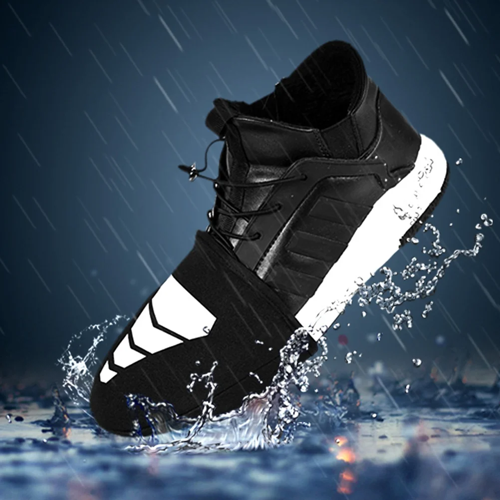 

1 Pair Cycling Shoes Cover Waterproof Warm Anti-slip Reflect Cycling Shoes Cover for Kids Men