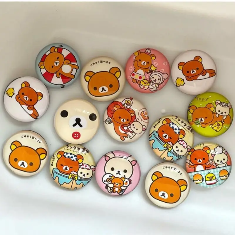 Kawaii Rilakkuma мягкий магнитный магнит на холодильник мультфильм случайный 10 шт.