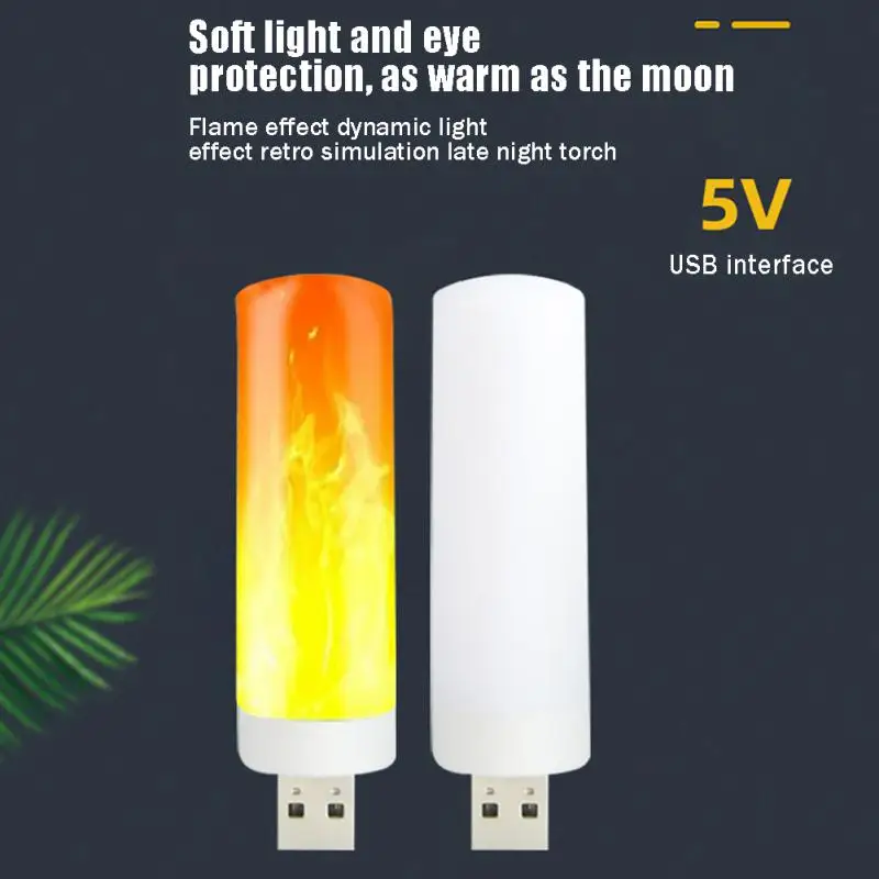 

Usb Flame Light Portable Outdoor Plastic Flame Dynamic Lamp Usb Light Usb Nightlight Candle Lamp Mini Flame Lamp