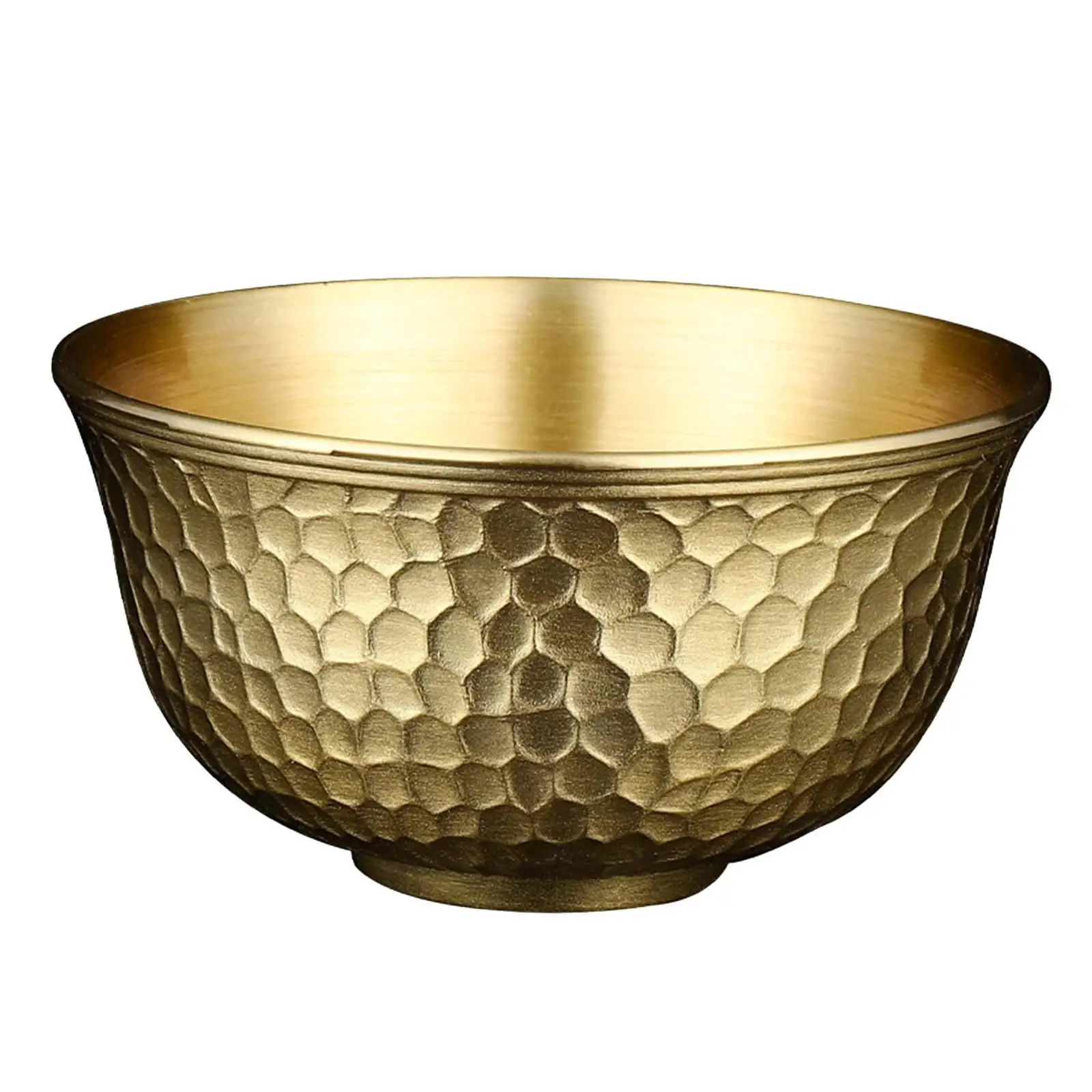 

Treasure Bowl 2.48'' Diameter Heavy Duty Classic Novelty Ornament Copper Mixing Bowl for Macaroni Salad Pasta Steamed Vegetables
