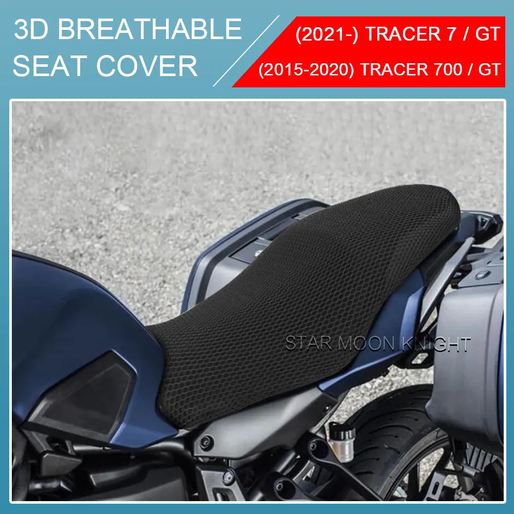 

Cushion Seat Cover For Yamaha Tracer 7 700 Tracer7 Tracer700 GT MT-07 Tracer Motorcycle 3D Breathable Fabric Saddle Seat Cover