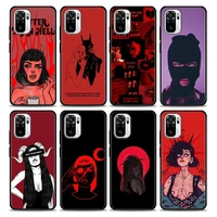 hotter than hell sexy devil woman silicone phone case for xiaomi redmi note 9 9t 10 10s 11 11s 11e 8 7 poco m3 m4 pro cover case