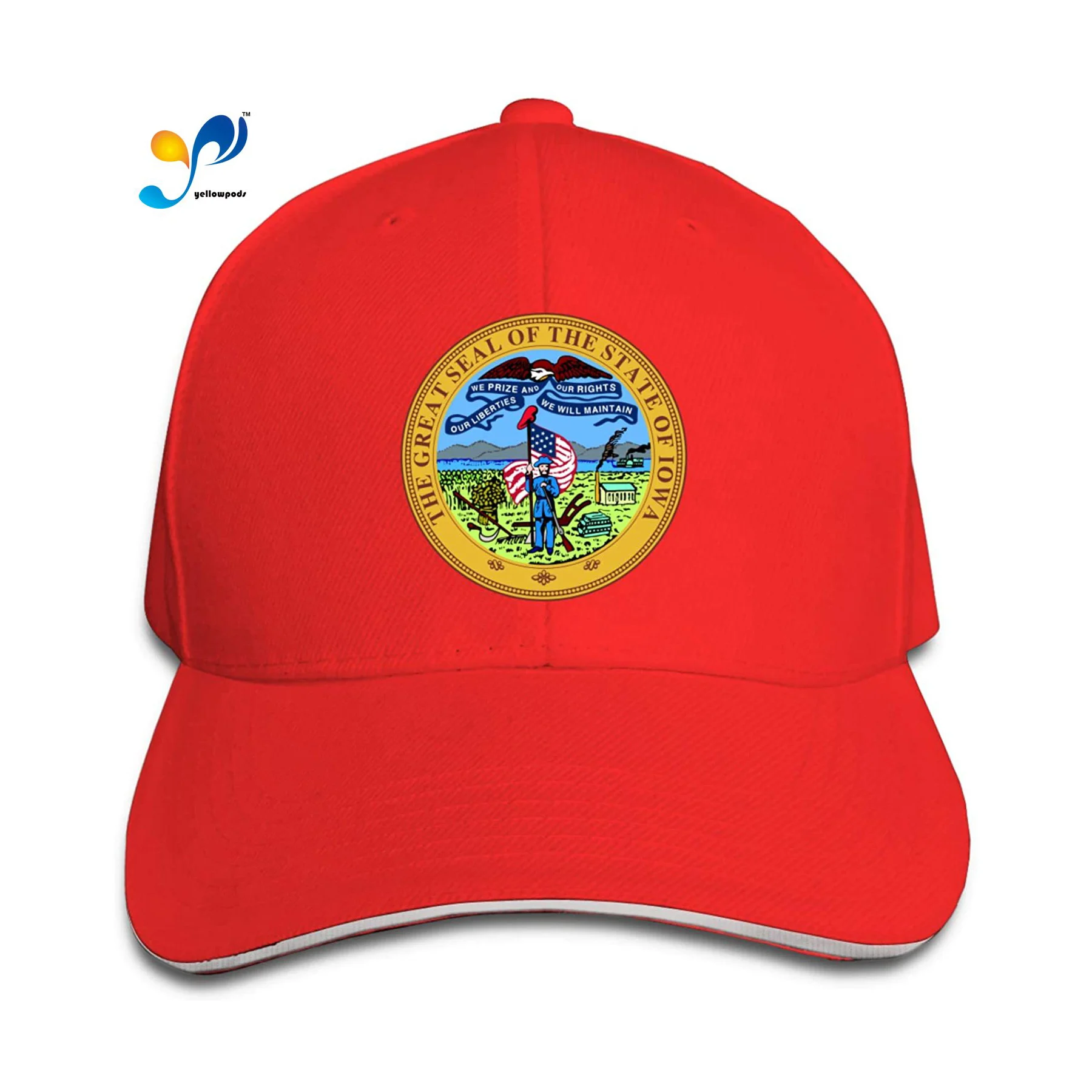 

Iowa Sandwich Cap Men Woman's Casquette Free Regulating Moto Gp Baseball Cap