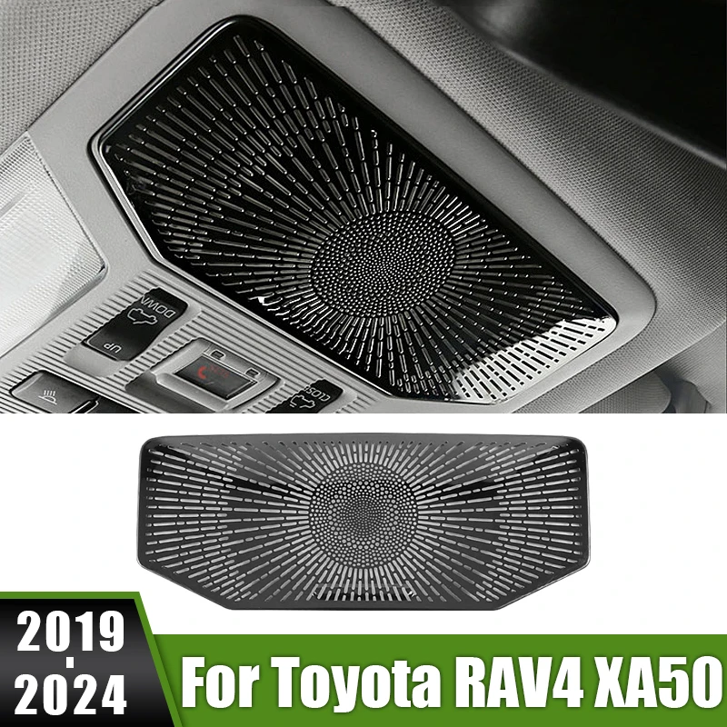 

For Toyota RAV4 XA50 2019 2020 2021 2022 2023 2024 RAV 4 Hybrid Car Front Reading Light Cover Audio Tweeter Speaker Frame Trim