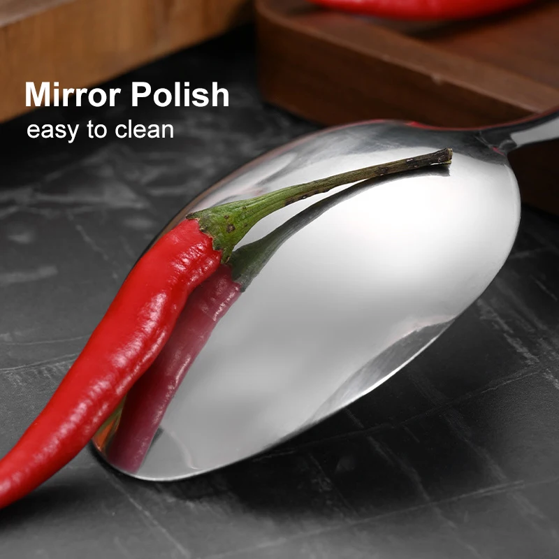 PizzAtHome ложка для соуса для пиццы из нержавеющей стали с длинной цельной ручкой, анти-горячий половник для пиццы, мерная ложка, инструменты для пиццы (art.: 3920cd324062a) - 3920cd324062a