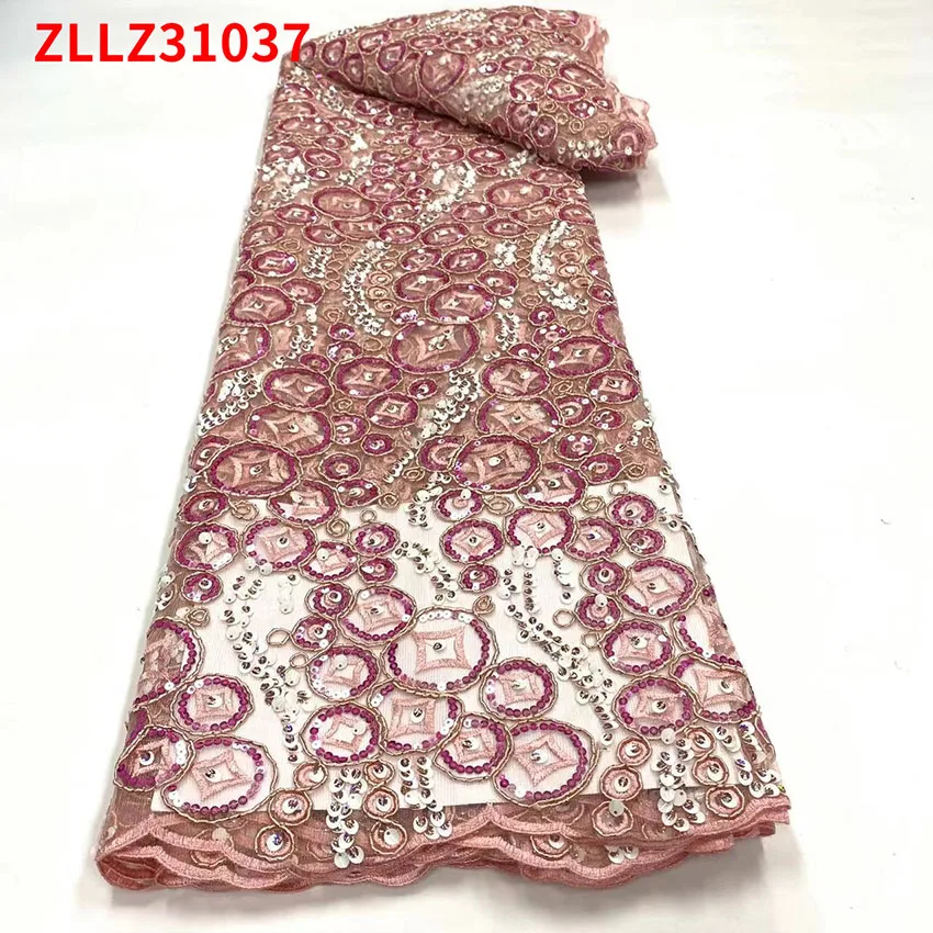 Африканская низкая цена Тюль Кружева Роскошная нигерийская костяная веревка +