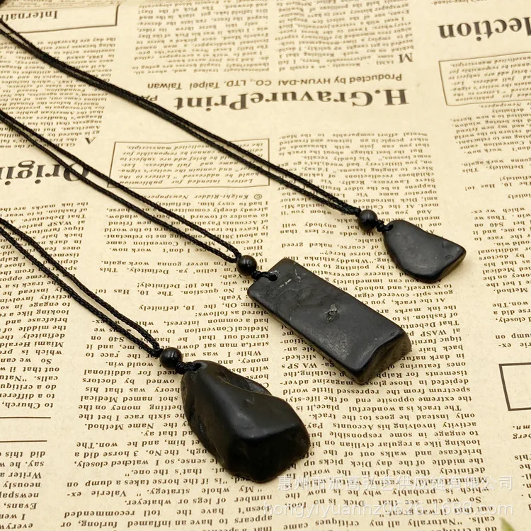 CHENYISHI 50%-70% природное необработанное ожерелье Shungite энерготерапия нестандартное