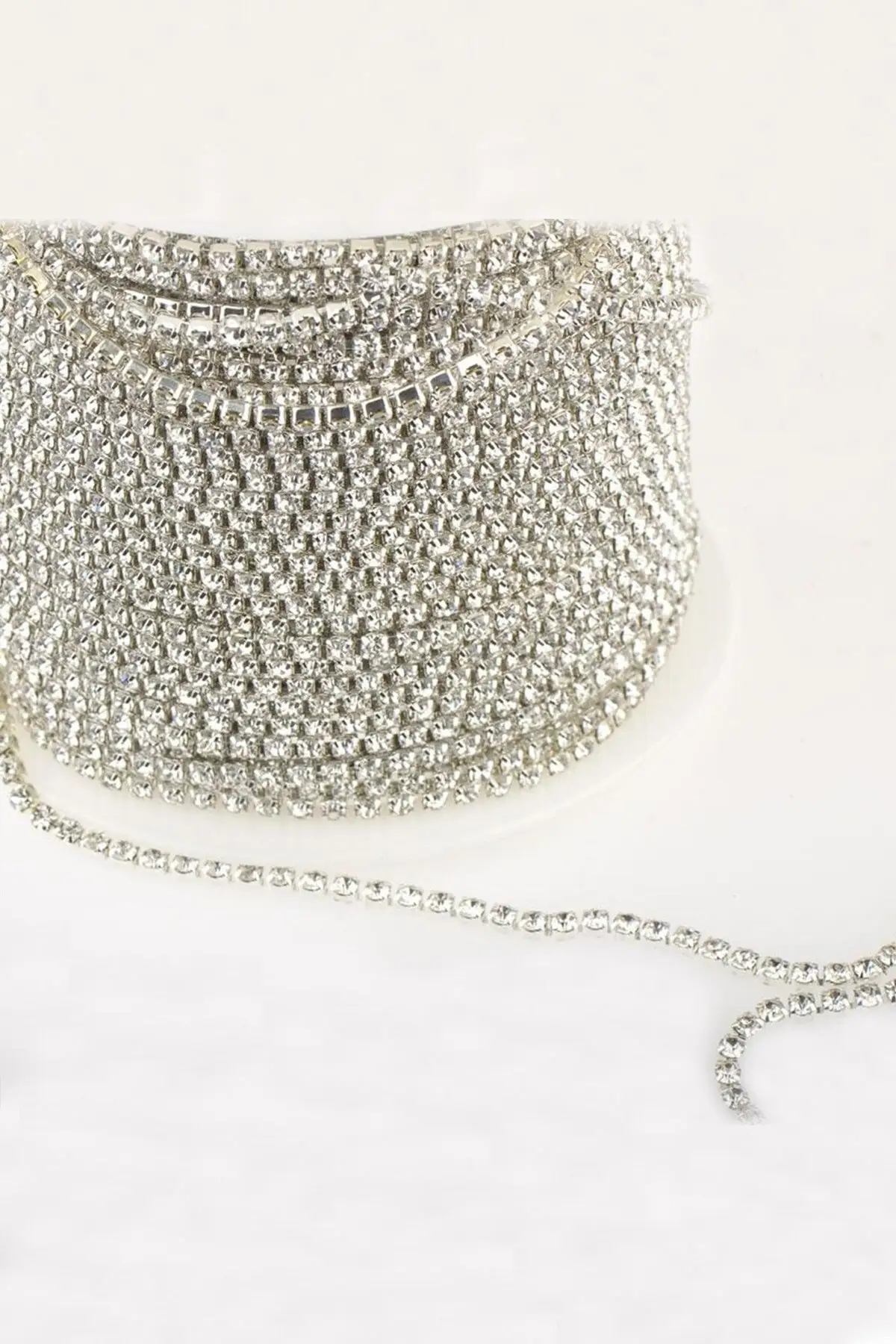 

Лента из белого хрустального камня 3 мм (SS12), 2 метра, декоративные товары и развлечения для хобби