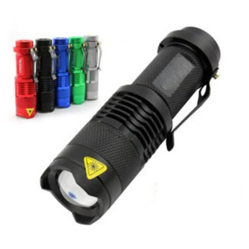 

LED Mini Zoom Flashlight Rechargeable Long Shot Bright Light AA Flashlight Outdoor Lighting Convenient Portable Flashlight