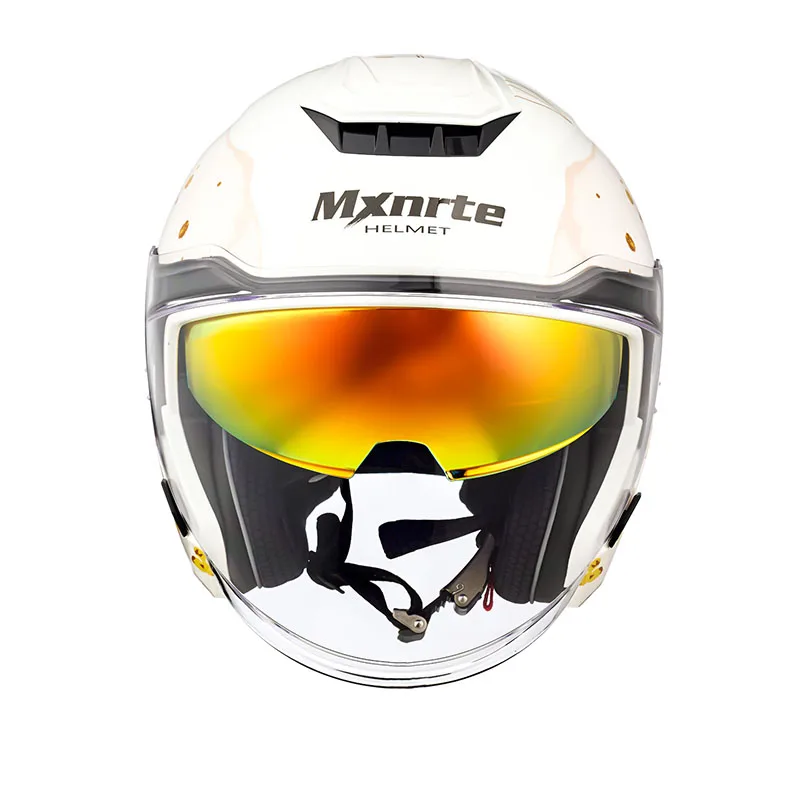 Одобренный DOT Mxnrte розовый шлем Lotus Pond для мужчин и женщин полушлем с двойными