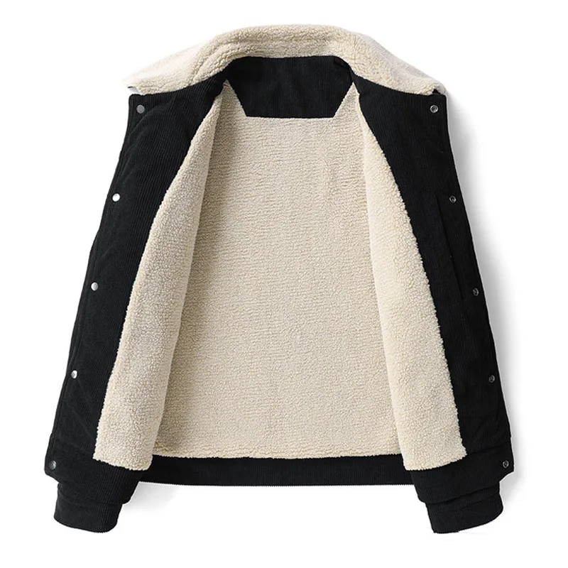 Plus Size 160KG Autumn Winter Men Jackets Loose Vintage Fleece 8XL 9XL Oversized Coats