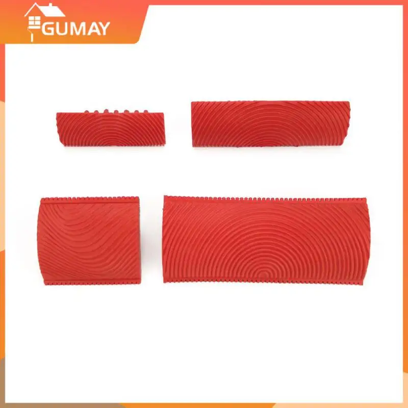 

Set Rubber Roller Brush Imitation Wood Graining Wall Painting Home Decoration Art Embossing DIY Brushing Painting Tools