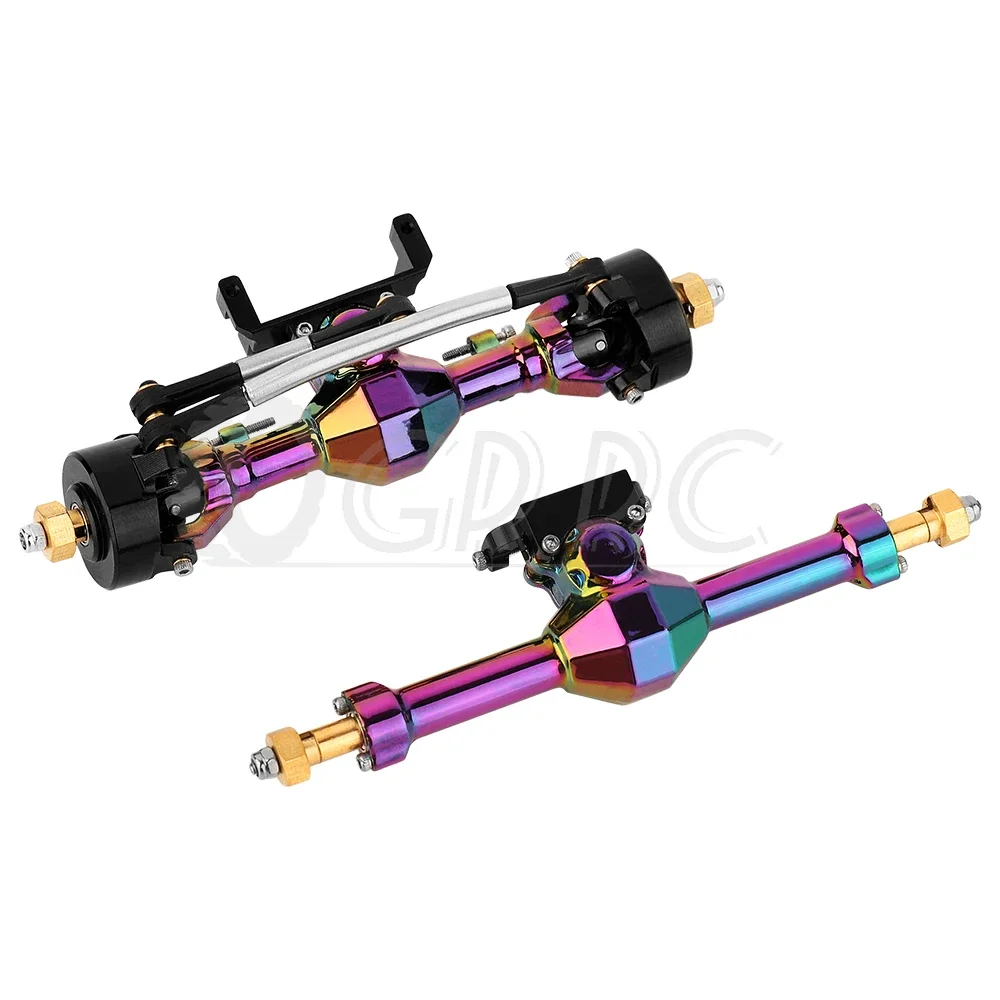 Красочные передние и задние оси из алюминиевого сплава для 1/24 RC Axial SCX24 C10 90081 AXI00002