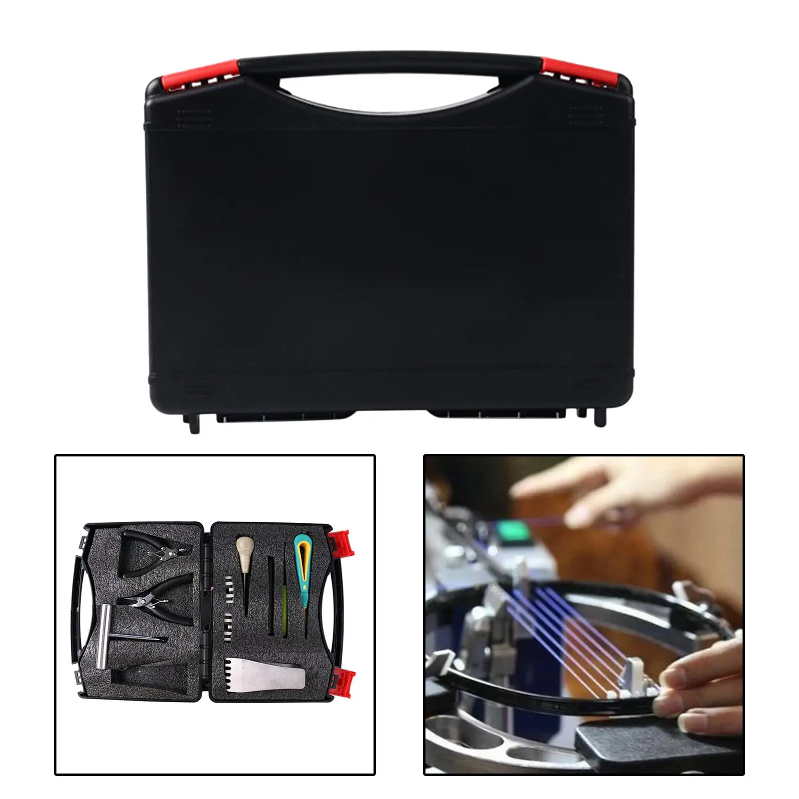 

Badminton Grommets Tools Set Racket Flying Clip Squash Crimper