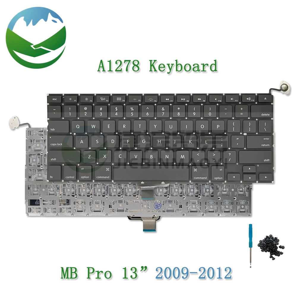 

NEW A1278 Keyboard for Macbook Pro 13" A1278 US UK RU FR Korean Keyboard Potugal +Screws 2009 2010 2011 2012 MD101 MD102