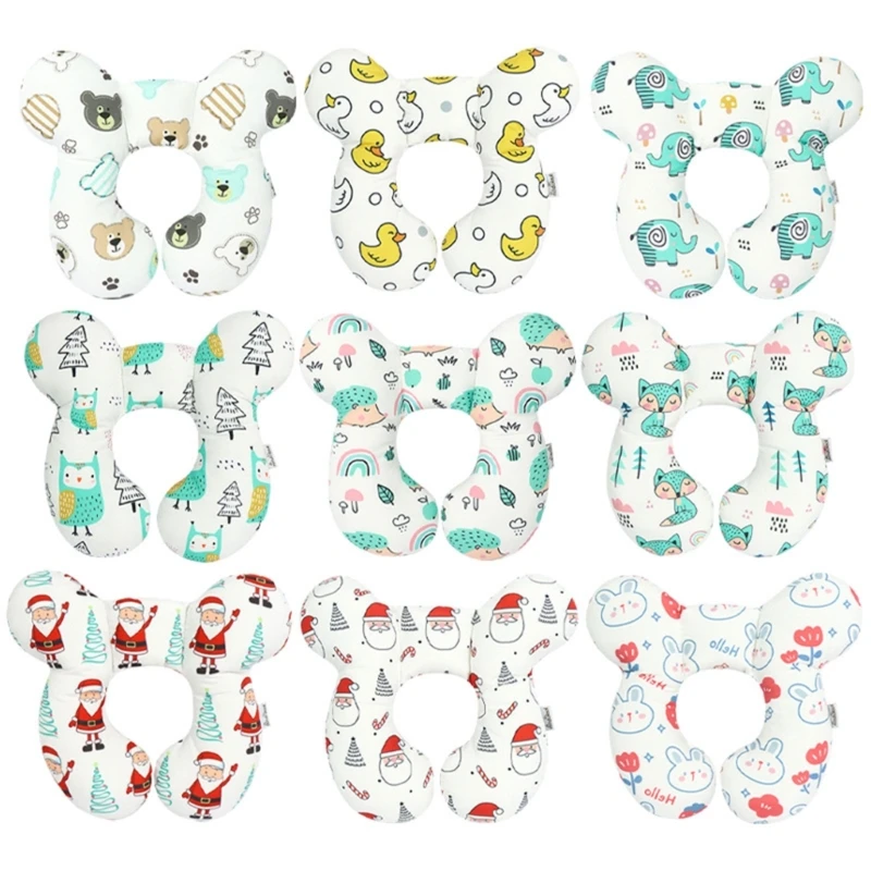 

57EE Infant Pillow for Head Shaping Pillow Headrest Cushion Car for SEAT Pillow Travel Gear
