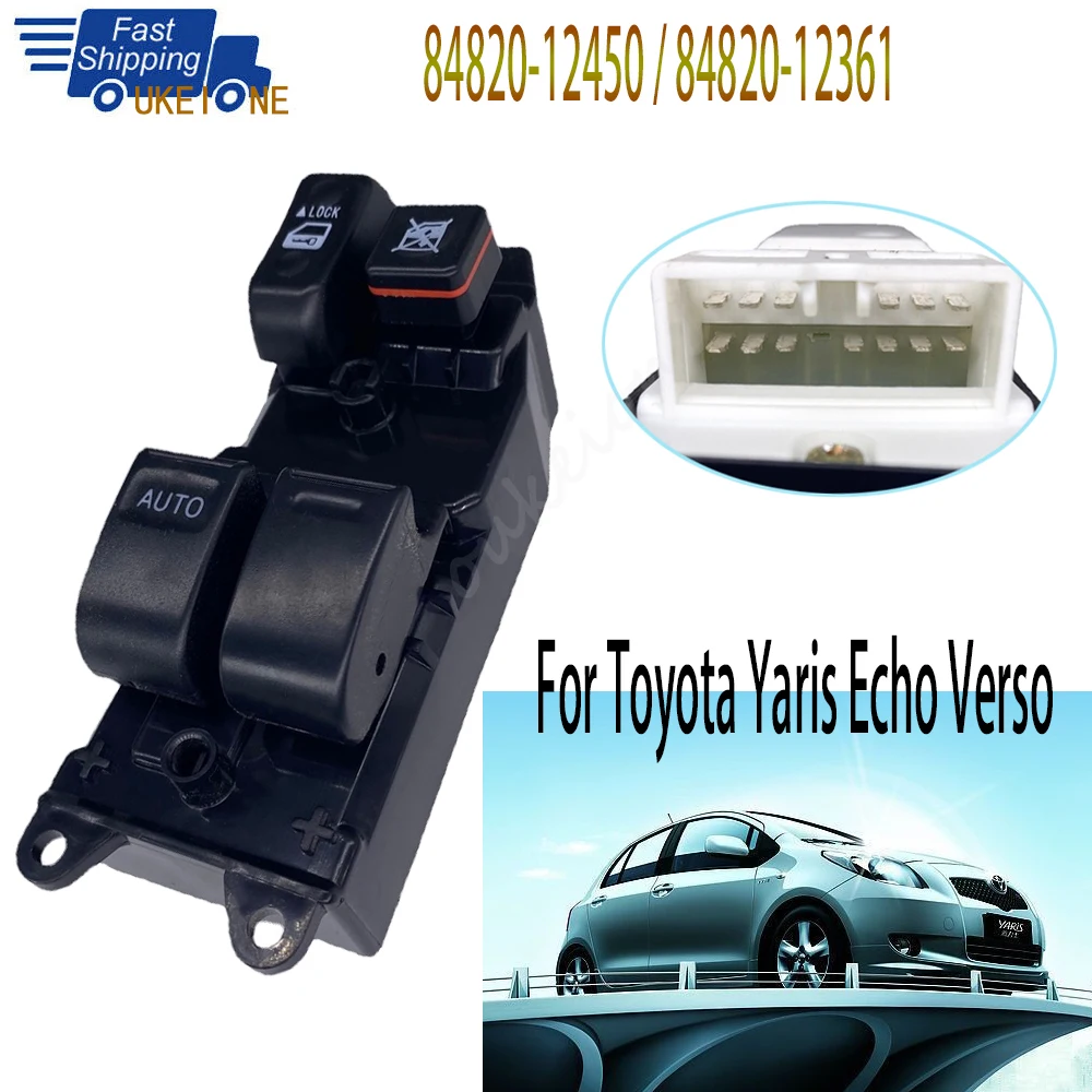 

Auto Part Electric Power Window Door Lock adjuster Master Control Switch For Toyota Yaris Echo Verso 84820-12450 Car Accessories