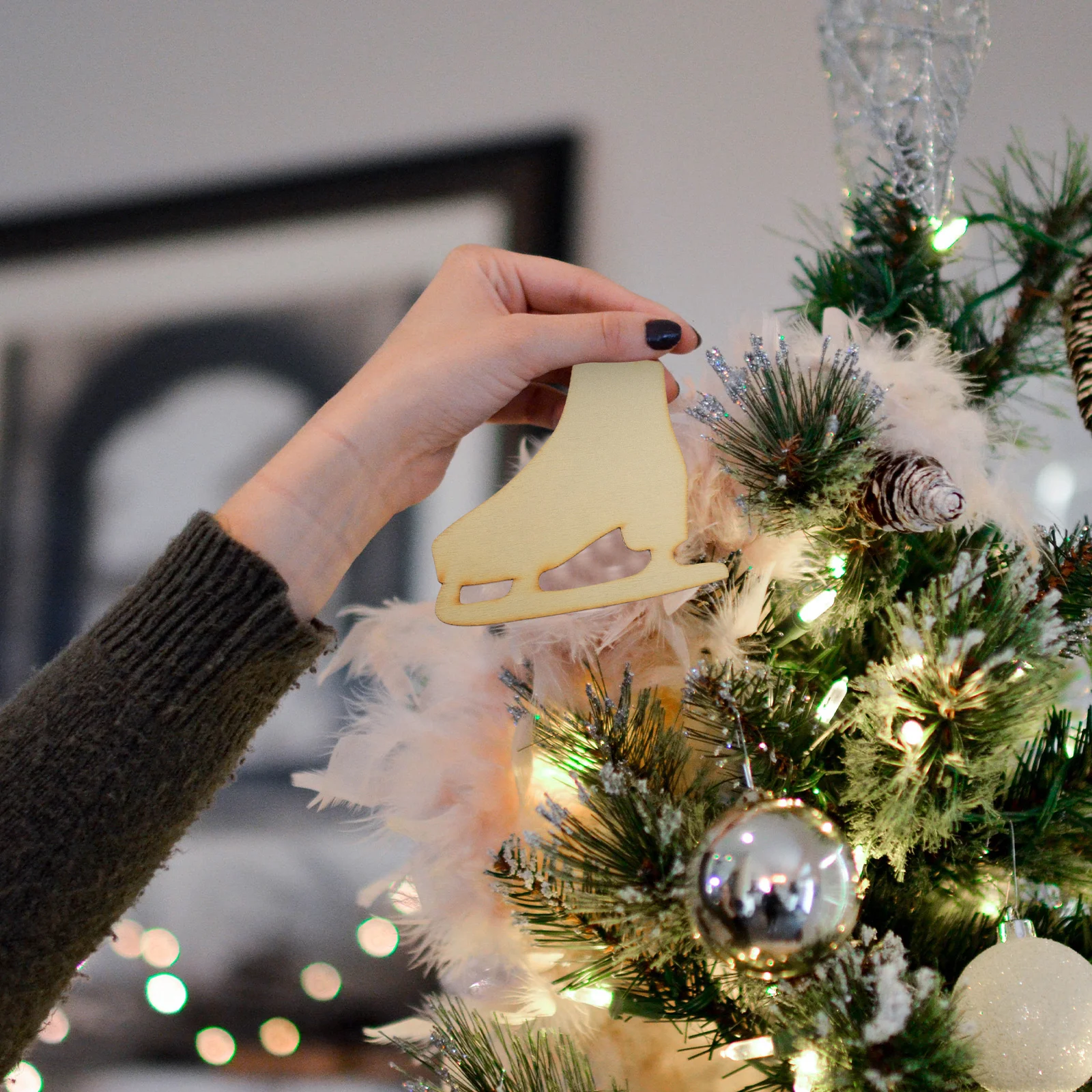 20 комплектов рождественских украшений праздничное ремесло декор для коньков