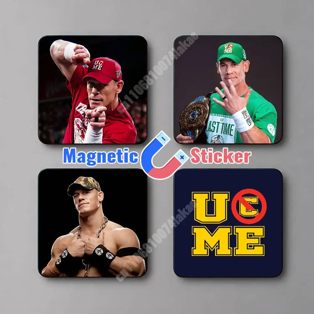 Фото Магнитная наклейка J-John C-Cena Legend You Can't See Me, многоразовая наклейка на холодильник для металлических поверхностей, магнитный маркер №1