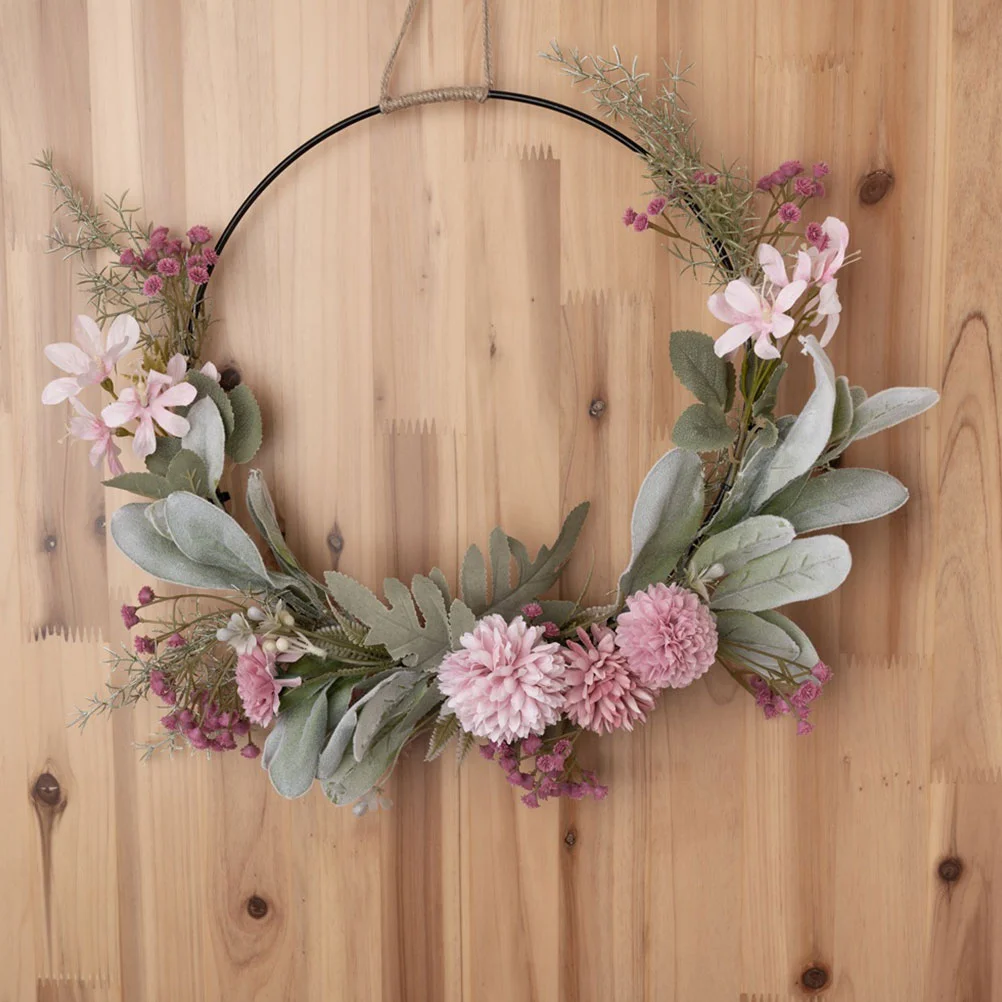 

Artificial Garland Realistic Flower Wreath Pendant Door Window Wedding Hanging Decor Home Spring Decorations Outdoor
